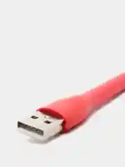 Красный светодиодная лампа-светильник, гибкая, настольная, USB-фонарик