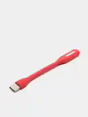Красный светодиодная лампа-светильник, гибкая, настольная, USB-фонарик