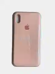 Пудровый чехол Silicone Case для iPhone XS max, силиконовый чехол, с мягким подкладом