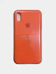 Оранжевый чехол Silicone Case для iPhone XS max, силиконовый чехол, с мягким подкладом