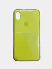 Желтый чехол Silicone Case для iPhone XS max, силиконовый чехол, с мягким подкладом