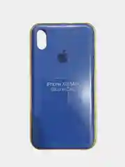 Синий чехол Silicone Case для iPhone XS max, силиконовый чехол, с мягким подкладом