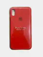 Красный чехол Silicone Case для iPhone XS max, силиконовый чехол, с мягким подкладом