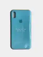 Голубой чехол Silicone Case для iPhone XS max, силиконовый чехол, с мягким подкладом