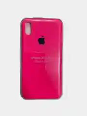 Фуксия чехол Silicone Case для iPhone XS max, силиконовый чехол, с мягким подкладом