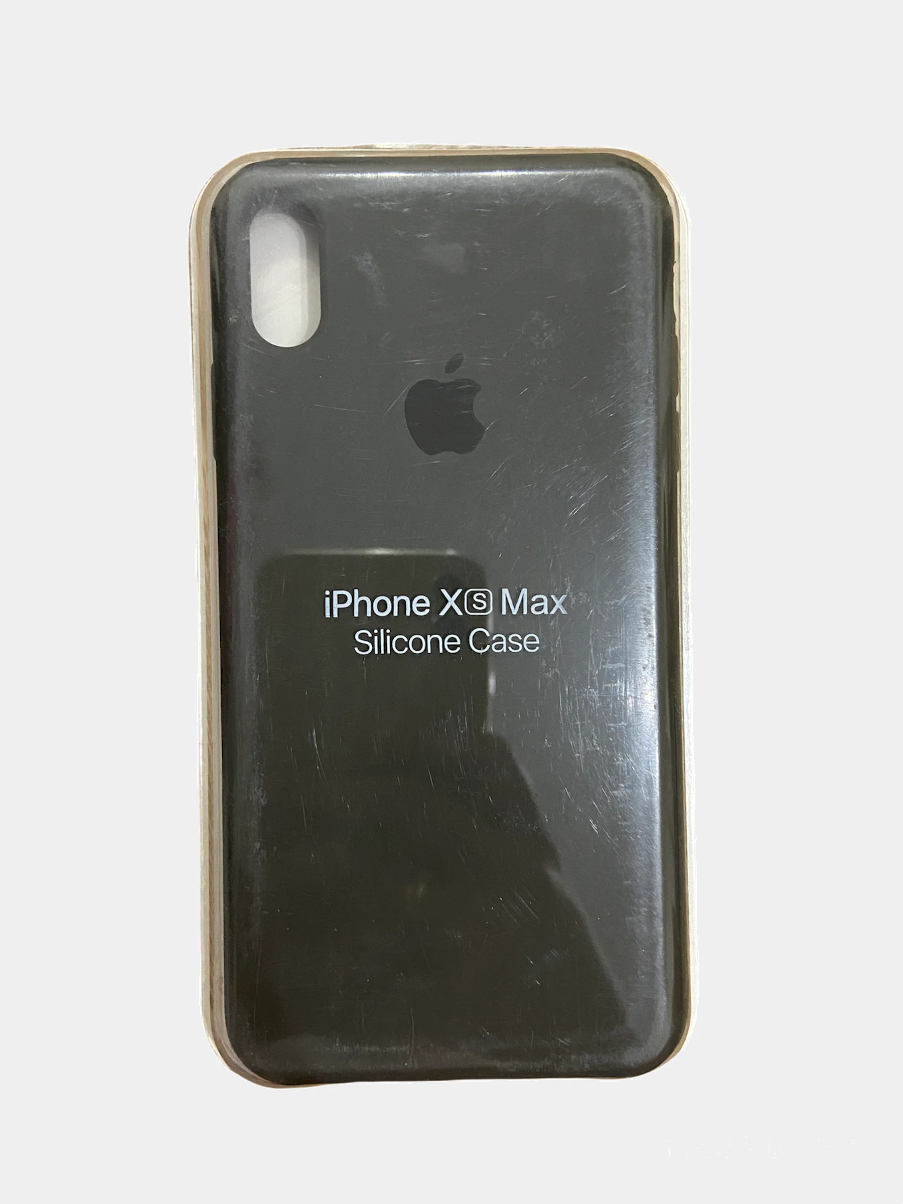 Тёмно-серый чехол Silicone Case для iPhone XS max, силиконовый чехол, с мягким подкладом