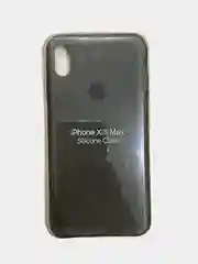 Тёмно-серый чехол Silicone Case для iPhone XS max, силиконовый чехол, с мягким подкладом