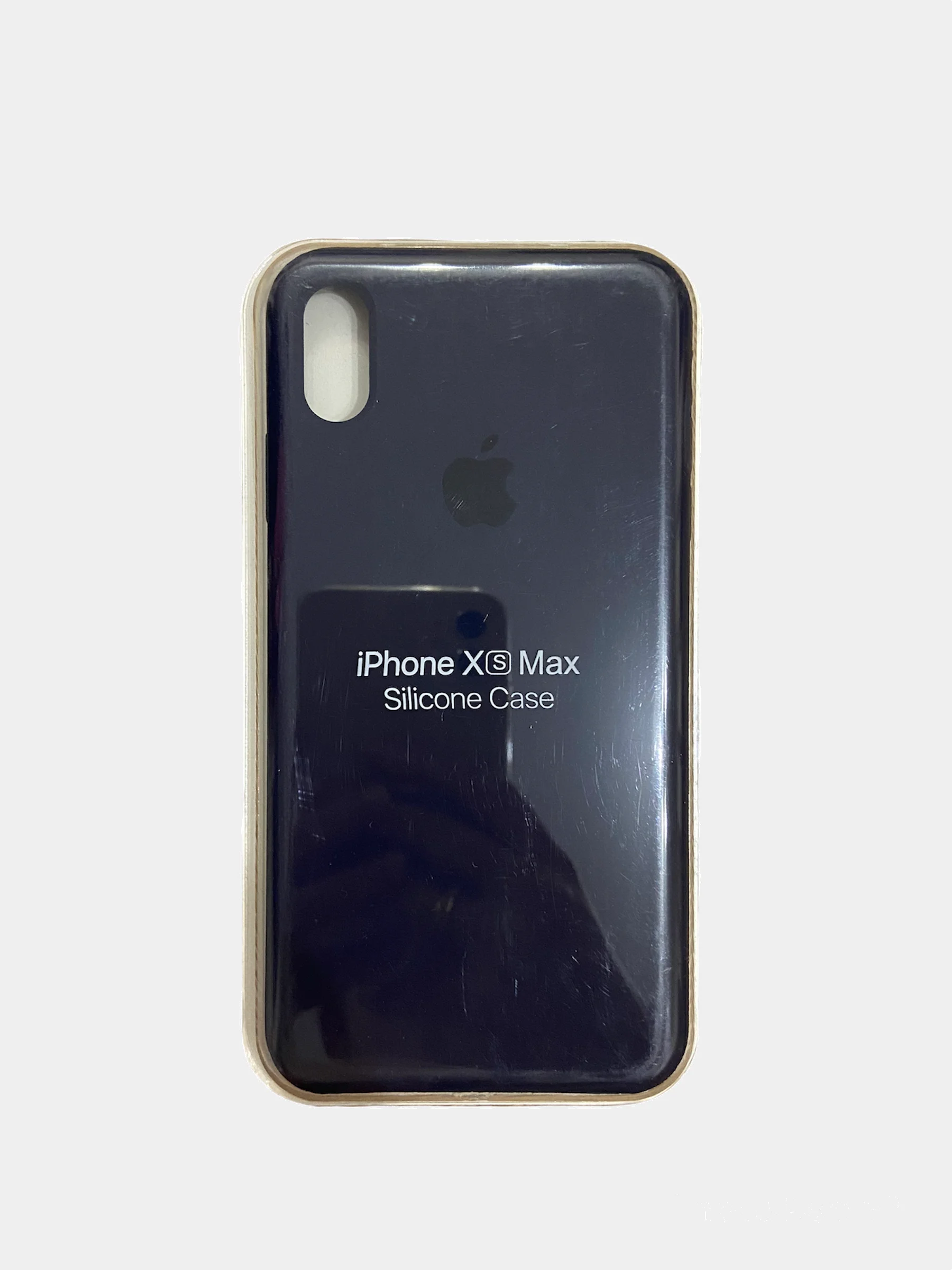 Темно-синий чехол Silicone Case для iPhone XS max, силиконовый чехол, с мягким подкладом