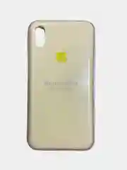 Светло-жёлтый чехол Silicone Case для iPhone XS max, силиконовый чехол, с мягким подкладом