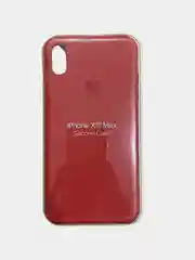 Алый чехол Silicone Case для iPhone XS max, силиконовый чехол, с мягким подкладом