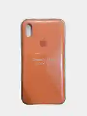 Рыжий чехол Silicone Case для iPhone XS max, силиконовый чехол, с мягким подкладом
