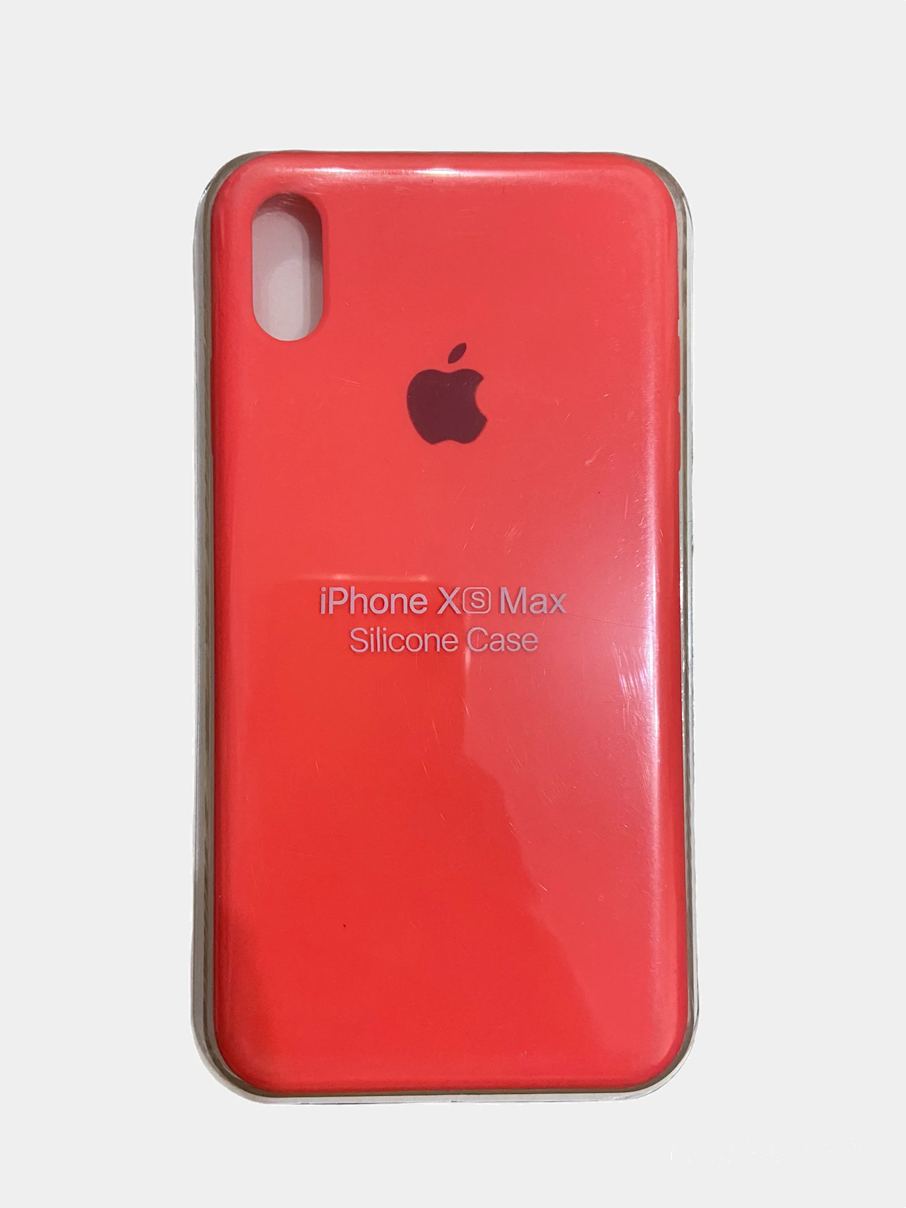 Розовый чехол Silicone Case для iPhone XS max, силиконовый чехол, с мягким подкладом