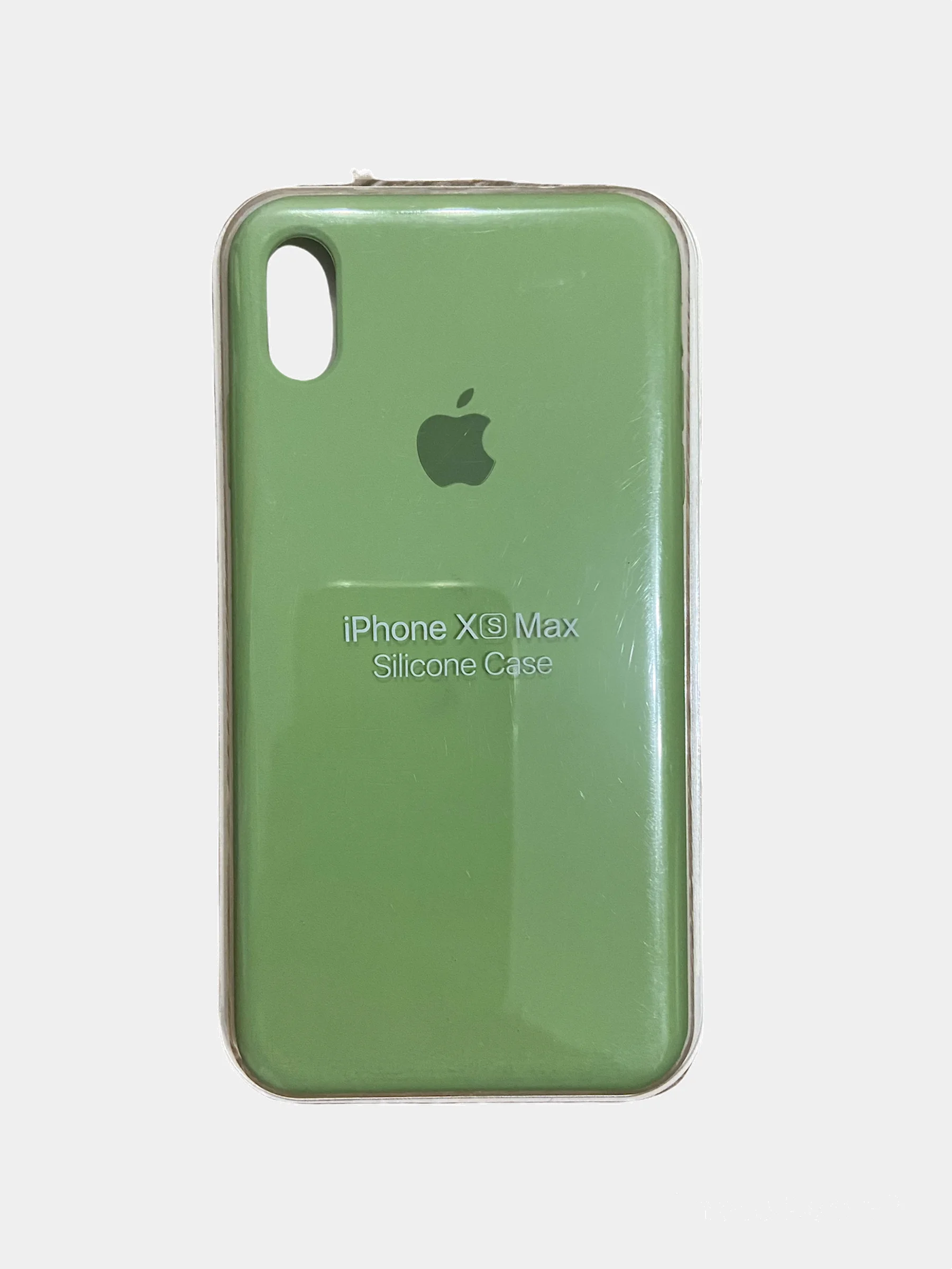 Лайм чехол Silicone Case для iPhone XS max, силиконовый чехол, с мягким подкладом