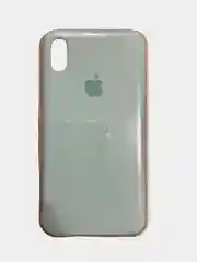 Мятный чехол Silicone Case для iPhone XS max, силиконовый чехол, с мягким подкладом