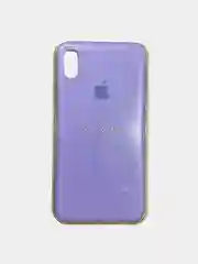 Сиреневый чехол Silicone Case для iPhone XS max, силиконовый чехол, с мягким подкладом