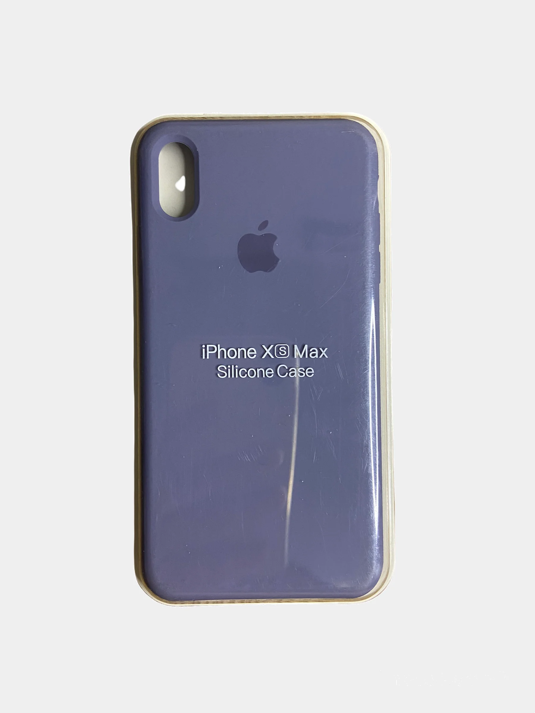 Синий меланж чехол Silicone Case для iPhone XS max, силиконовый чехол, с мягким подкладом