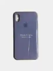 Синий меланж чехол Silicone Case для iPhone XS max, силиконовый чехол, с мягким подкладом