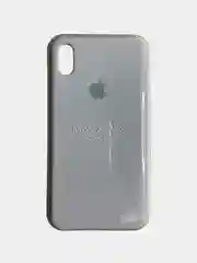 Серый металлик чехол Silicone Case для iPhone XS max, силиконовый чехол, с мягким подкладом