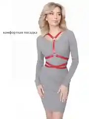 Портупея Х красная