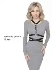Портупея Х с крыльями черная