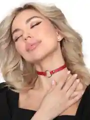 Портупея Pure Red из натуральной кожи