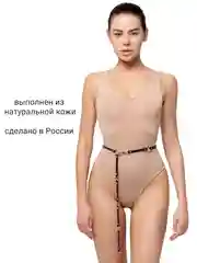 Черный пояс Olivia, с колечками