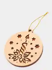 Ёлочные новогодние игрушки из дерева, декупаж и творчество