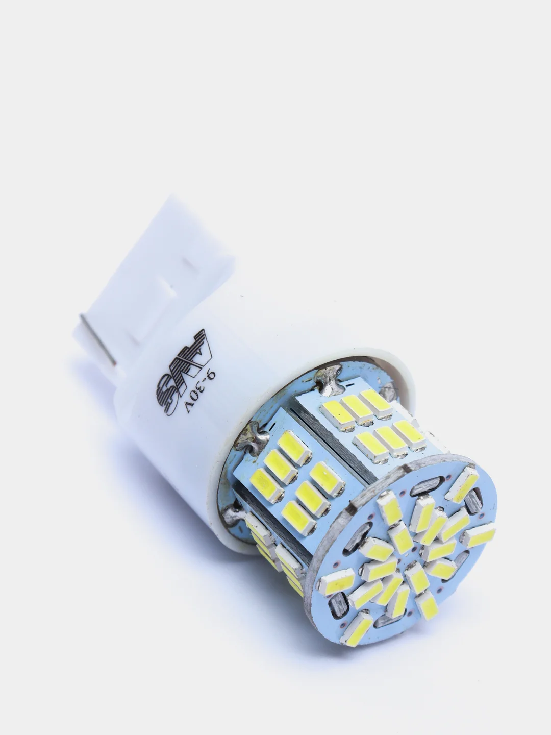 Лампа светодиодная, белая, T20, (W3*16q) 54SMD 3014, 1 contact, 2 шт