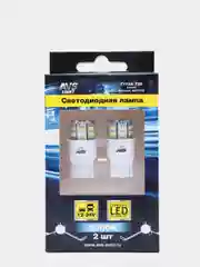 Лампа светодиодная, белая, T20, (W3*16q) 54SMD 3014, 1 contact, 2 шт