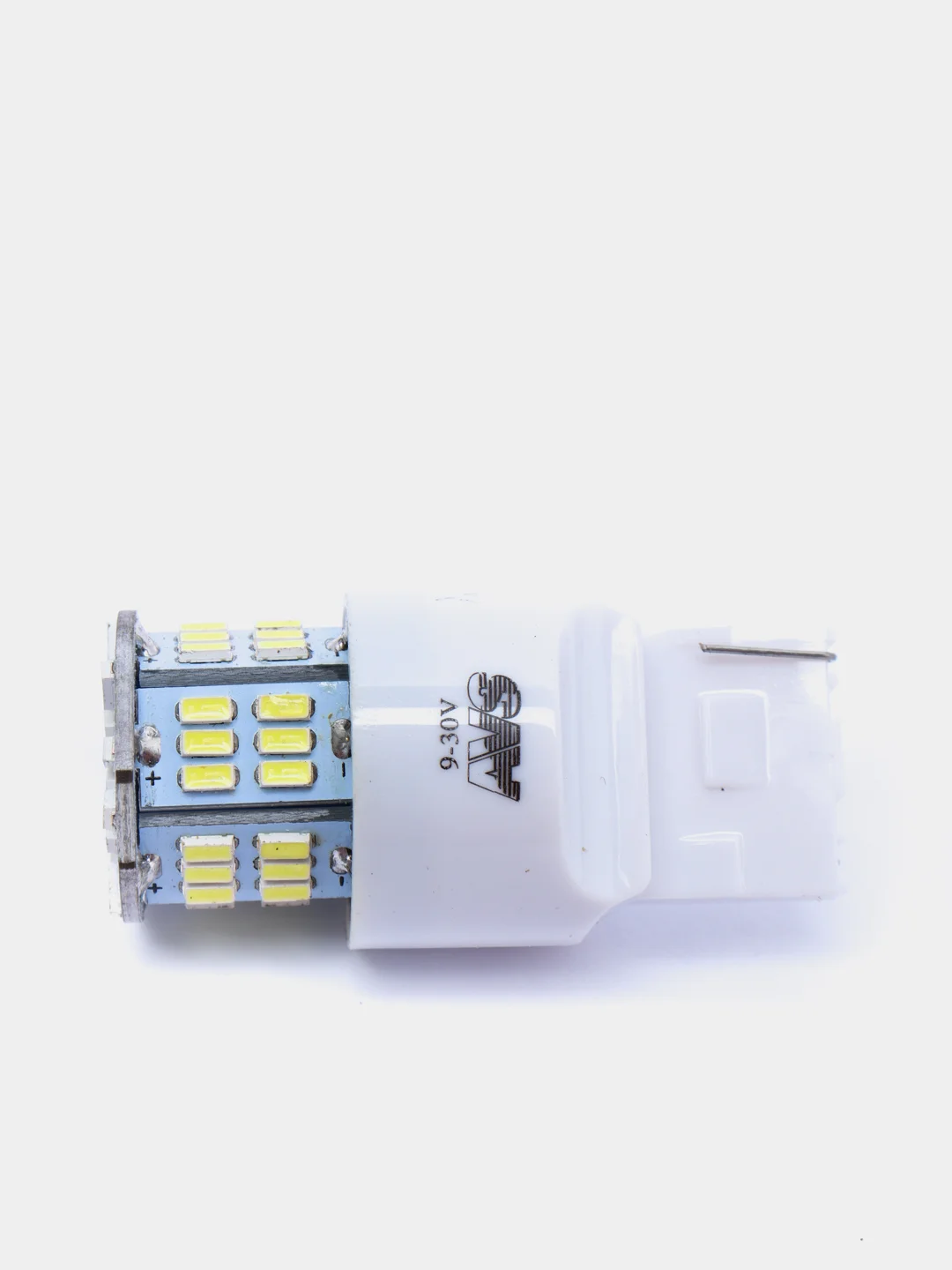 Лампа светодиодная, белая, T20, (W3*16q) 54SMD 3014, 1 contact, 2 шт