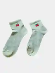 Лайм носки женские цветные с рисунком, хлопок