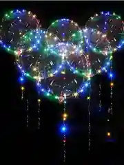 Воздушный шар, с гирляндой
