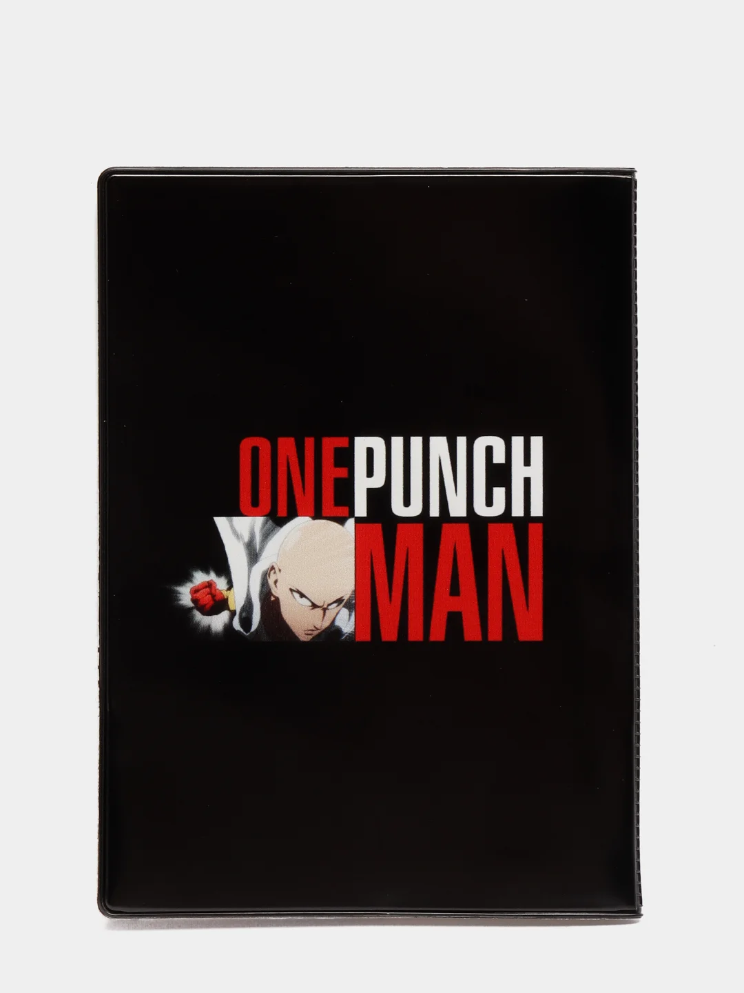 Черный обложка на паспорт ONE PUNCHMAN