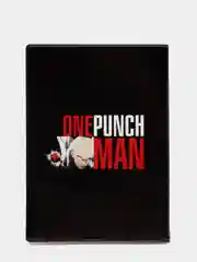 Черный обложка на паспорт ONE PUNCHMAN