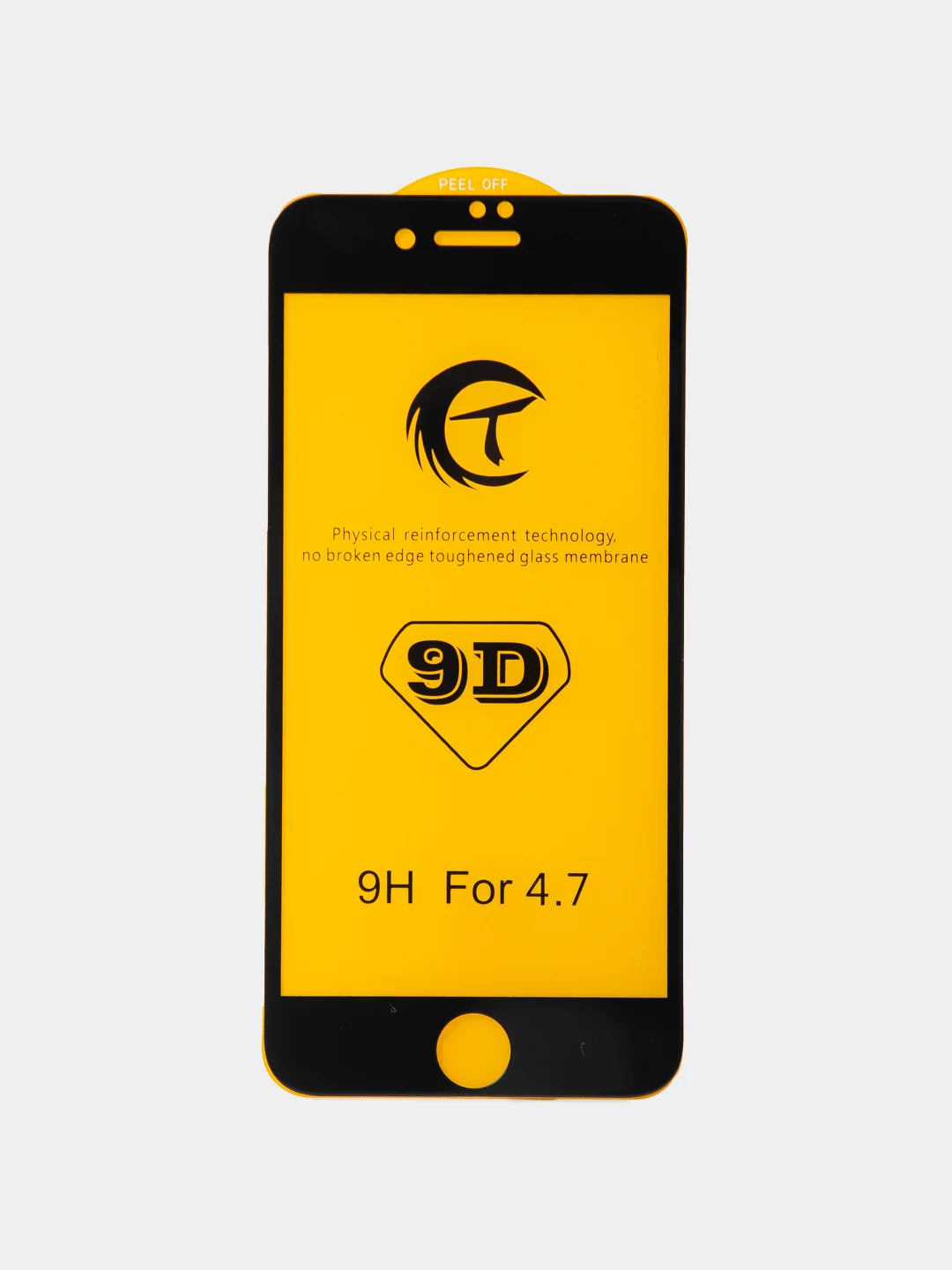 Закругленное олеофобное стекло 9D "T" iPhone 6/7/8/SE20/7+/8+/XR/11/XS Max/11 Pro Max