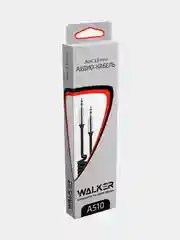 Белый кабель AUX WALKER WCA-510, с пружиной, 3,5 x 3,5 мм