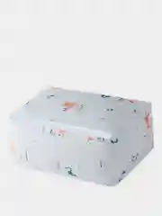 Молочный сумка для хранения постельного белья и одежды, складная, на молнии