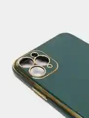 Мягкий глянцевый чехол для айфон, из силикона TPU, с золотой рамкой, для iPhone