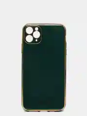 Мягкий глянцевый чехол для айфон, из силикона TPU, с золотой рамкой, для iPhone