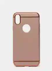 Гибридный жесткий чехол IHaitun для iPhone, с металлической золотой вставкой, 3 в 1
