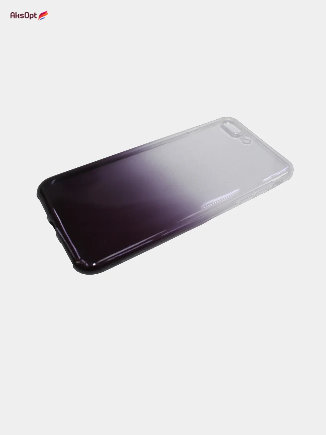 Черный чехол силиконовый для IPhone 7 Plus, 8 Plus, с градиентом