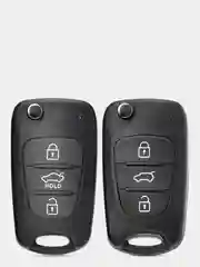 Белый корпус выкидного ключа Хундай/Хендай/Hyundai/Elantra/Элантра/Солярис / I30 IX35 Solaris