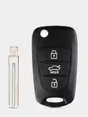 Зеленый корпус выкидного ключа Хундай/Хендай/Hyundai/Elantra/Элантра/Солярис / I30 IX35 Solaris