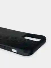 Черный чехол iPhone 12 / 12 Pro (6.1) из экокожи Baseus