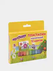 Пластилин классический "ЮНЛАНДИК-ЖИВОПИСЕЦ", 12 цветов, 240 г