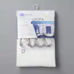 Молочный штора для ванной 180х180 см