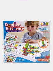 Конструктор для детей развивающий мозаика CREATIVE DISCOVERY 310 деталей, детский