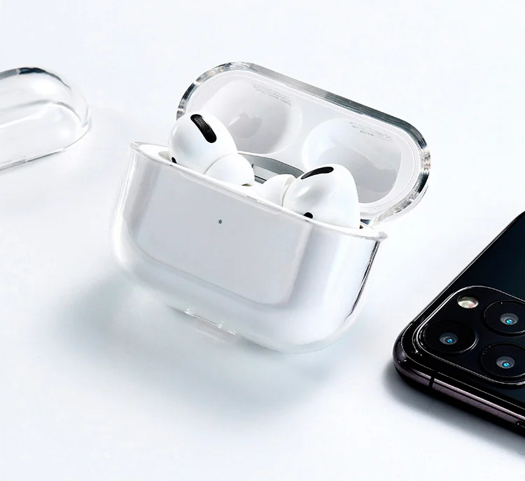 Силиконовый прозрачный чехол для Apple Airpods Pro