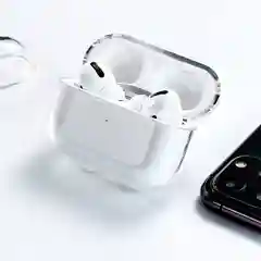 Силиконовый прозрачный чехол для Apple Airpods Pro