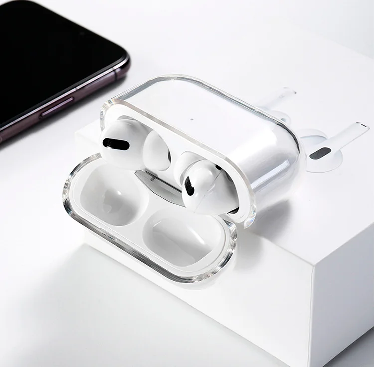 Силиконовый прозрачный чехол для Apple Airpods Pro